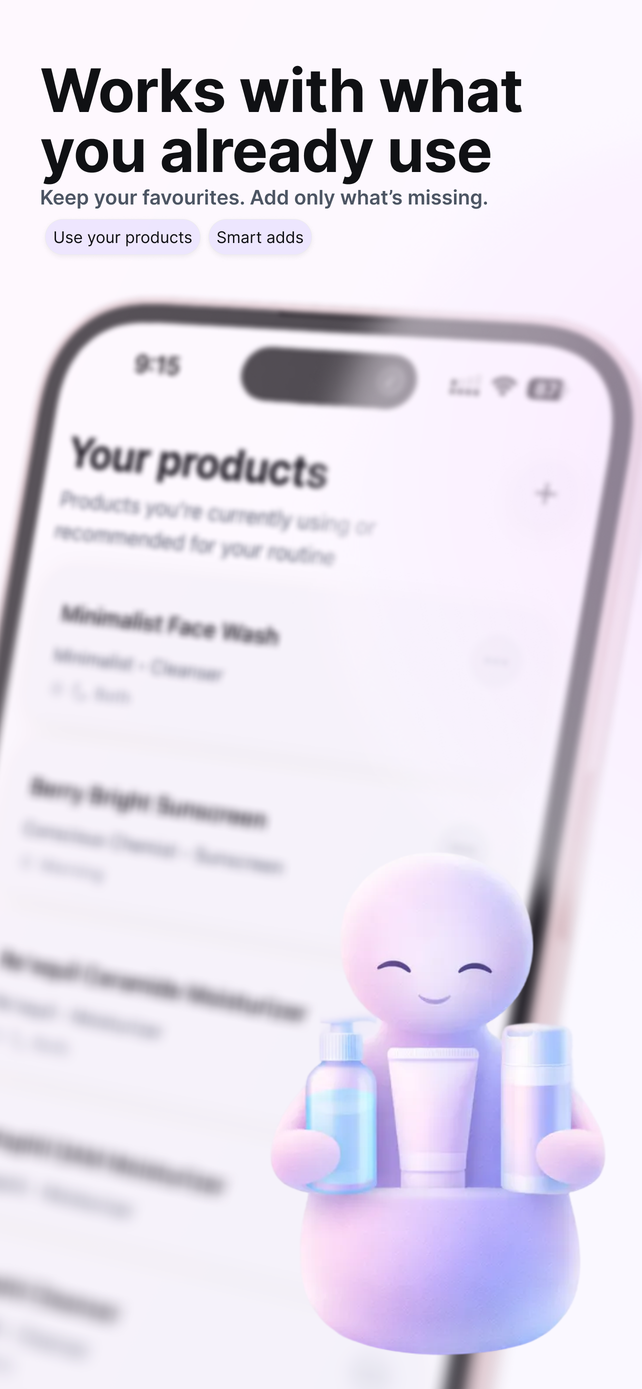 Product scanning extracting ingredients